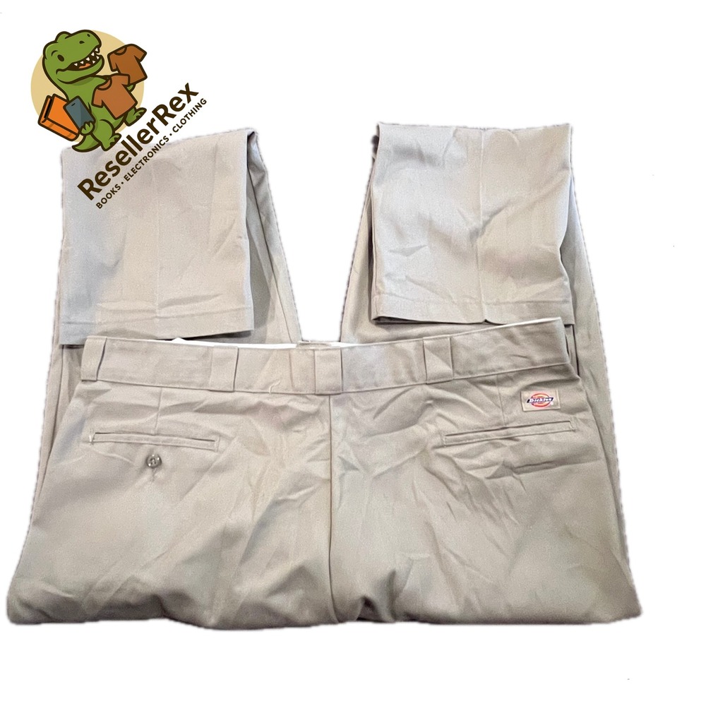 Dickies‎ 874KH Work Pants Original Fit Beige Size 44x32 Men's Classic Trousers